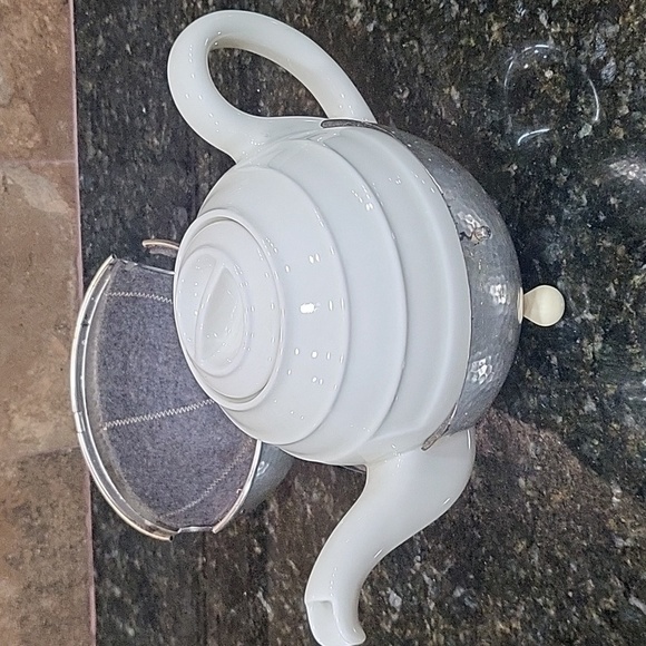 HUTSCHENREUTHER ART DECO SILVER PLATE TEA POT BAVARIA GERMANY - Picture 2 of 14